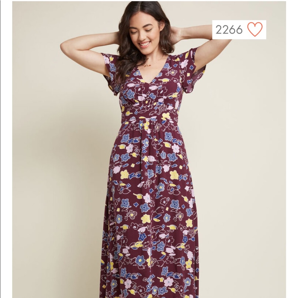 NBW OBO MODCLOTH Floral Maxi Dress - Picture 10 of 13